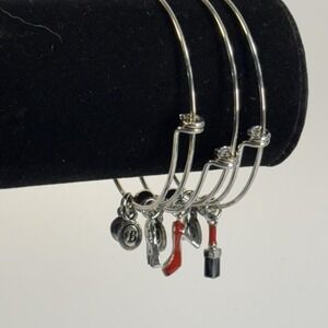 Bella Perlina Bracelet Set‎ with Personalized Charms Heel Lipstick Purse